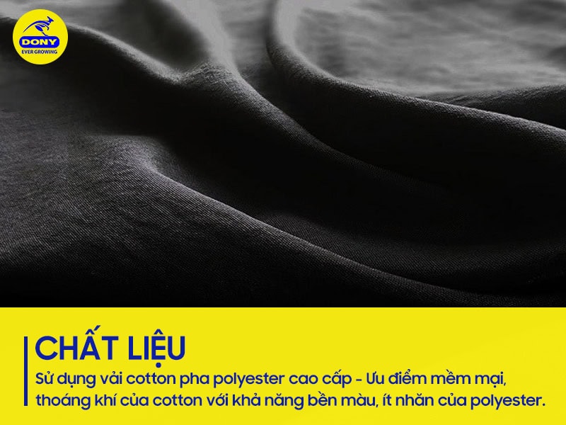 Chất liệu cotton pha polyester cao cấp.