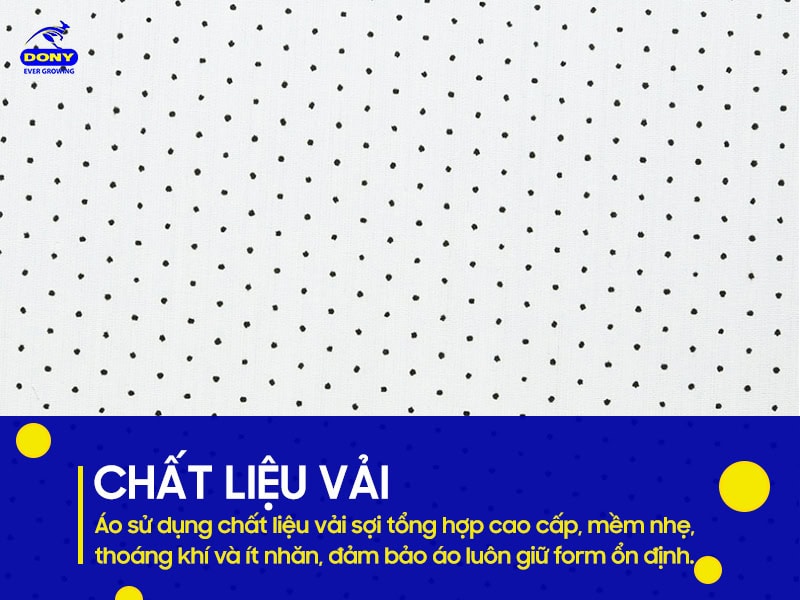 Vải mềm, mịn, thoáng khí, giữ form tốt.