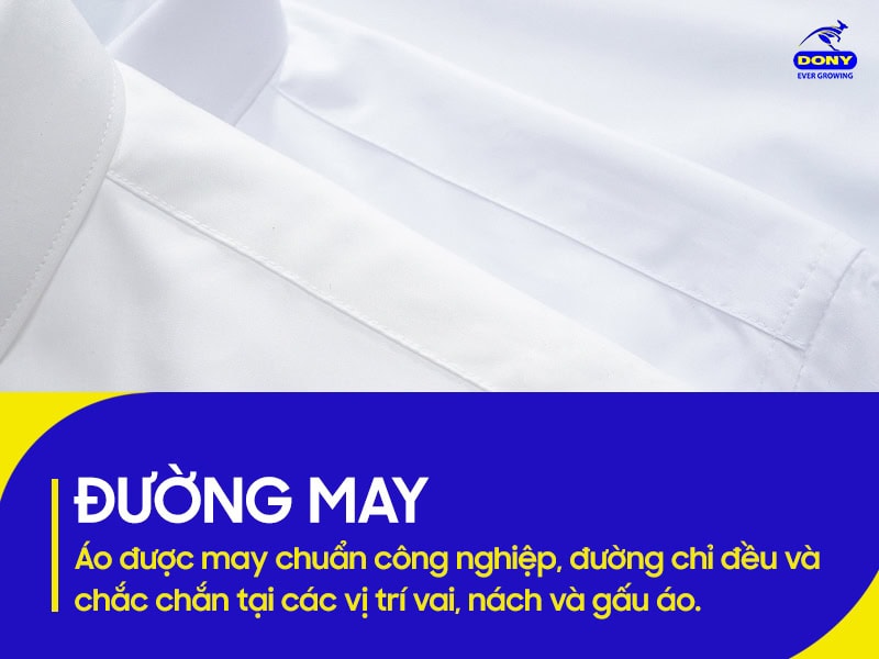 Đường may chuẩn công nghiệp.
