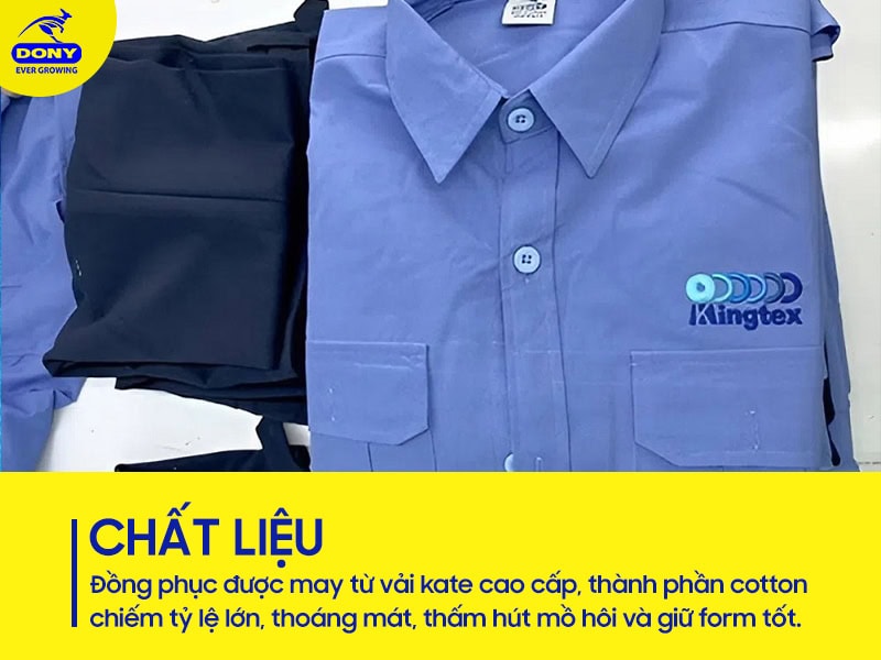 Chất liệu vải kate cao cấp - thoáng mát, thấm hút.