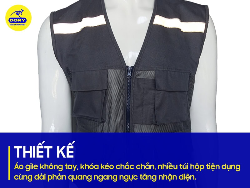 Thiết kế gile có nhiều chi tiết đảm bảo an toàn và tiện dụng.