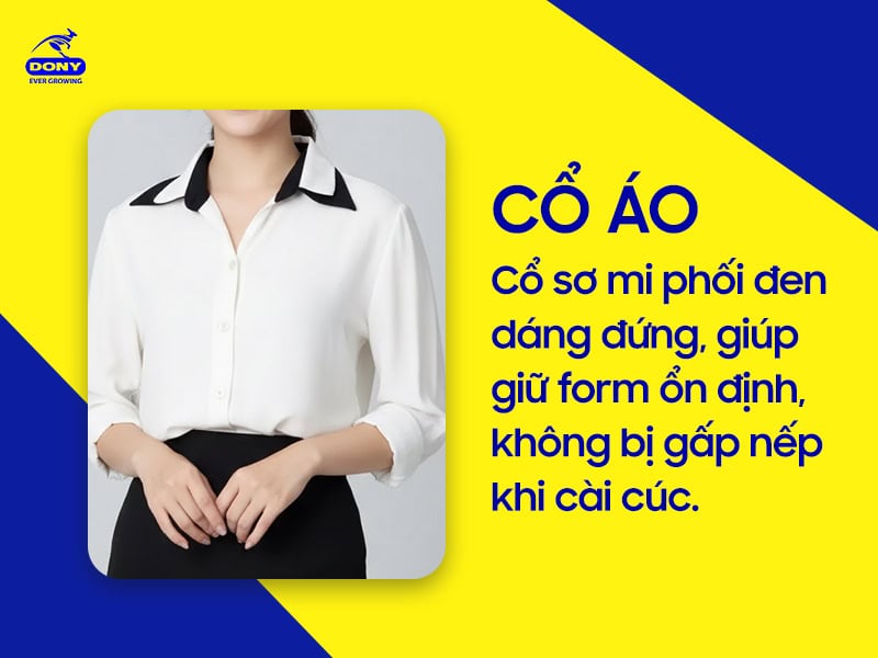 Vải cotton pha polyester cao cấp, mềm mại, thoáng khí.