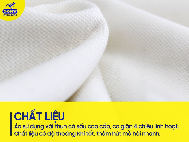 Vải thun cá sấu cao cấp, co giãn 4 chiều.