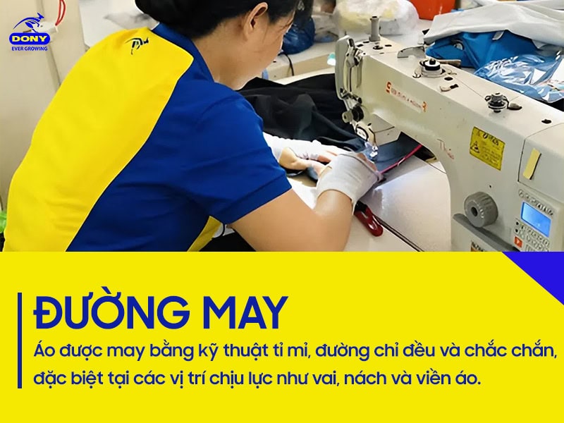 Đường may tỉ mỉ - đều - chắc chắn.