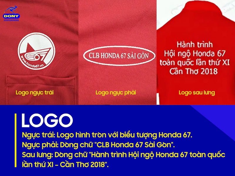 Logo in trước - sau, tạo sự nhận diện thương hiệu rõ rệt.