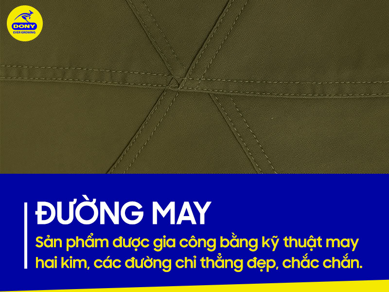 Đường may tinh xảo, chắc chắn, tăng tuổi thọ sản phẩm.