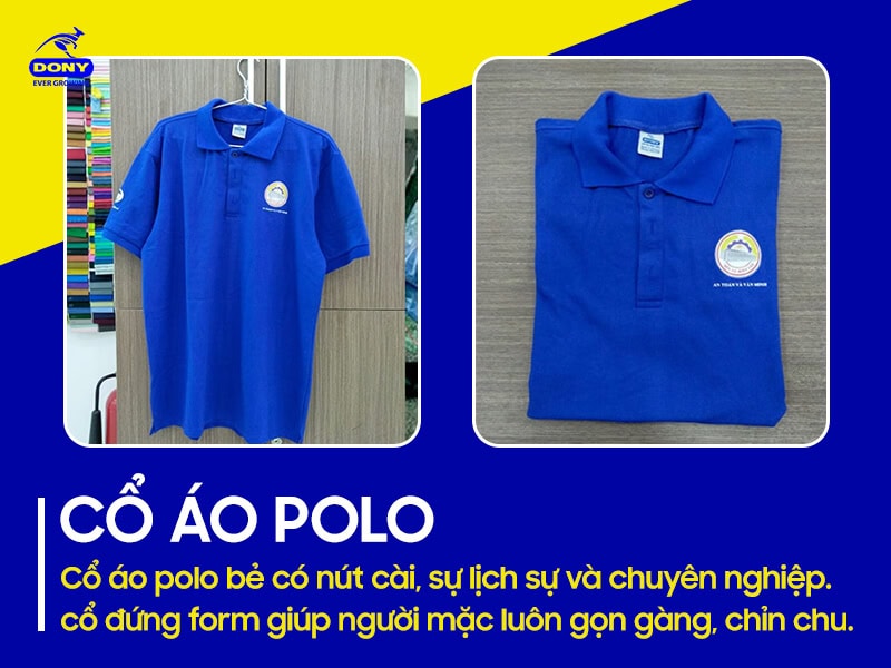 Logo in ở ngực trái, tay áo và lưng giúp tăng nhận diện.