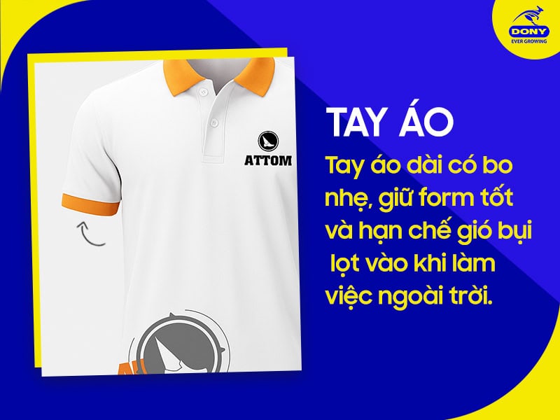 Bo tay đồng màu gọn gàng, linh hoạt, dễ vận động.