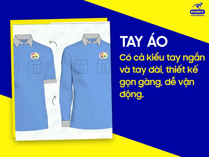 Áo có hai phiên bản tay ngắn và dài.