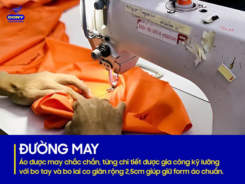 Đường may chắc chắn, gia công kỹ lưỡng.