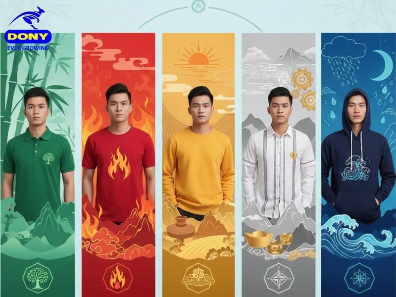 Lưu ý khi chọn màu áo đồng phục cho công ty theo phong thủy