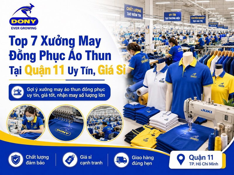 xưởng may đồng phục tại quận 11