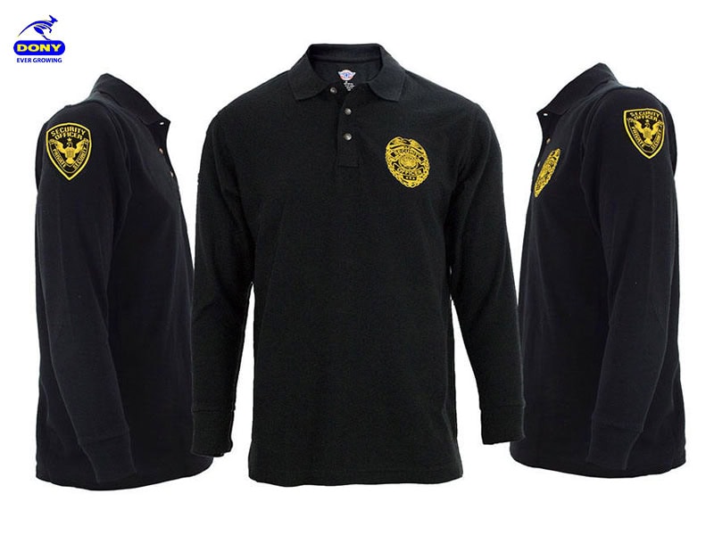 mẫu áo thun bảo vệ tay dài cổ bẻ