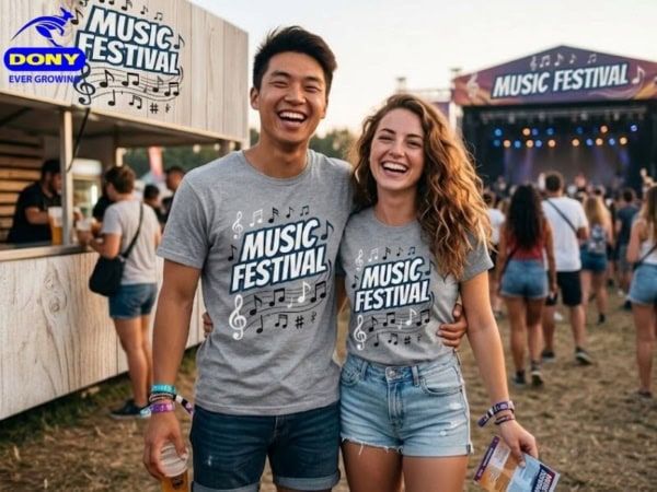 Áo sử dụng gam màu xám đóng vai trò nền trung tính, giúp họa tiết in trở nên nổi bật