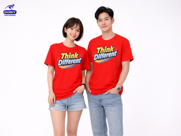 áo thun sự kiện màu đỏ