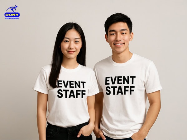 áo thun sự kiện tay ngắn cho hậu cần