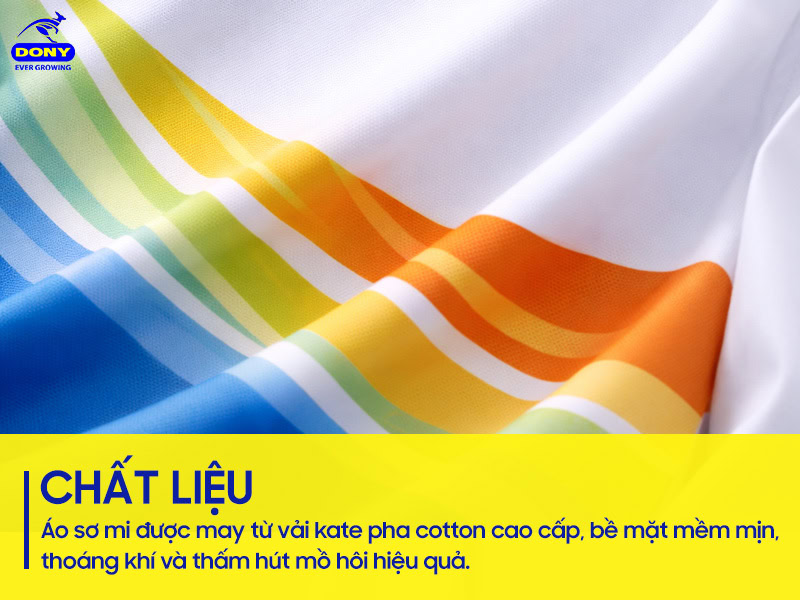 chat lieu ao so mi team building