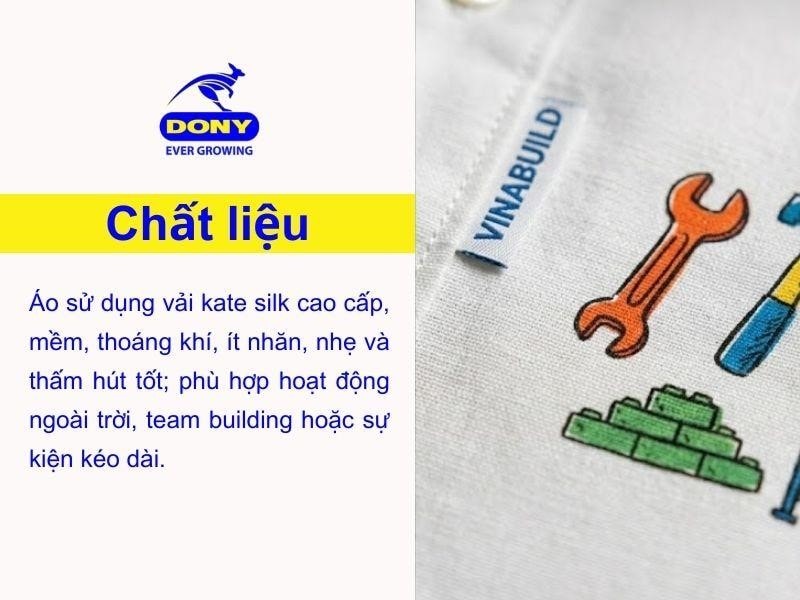 Áo sử dụng chất liệu vải kate silk cao cấp, bề mặt vải mềm, thoáng khí và ít nhăn