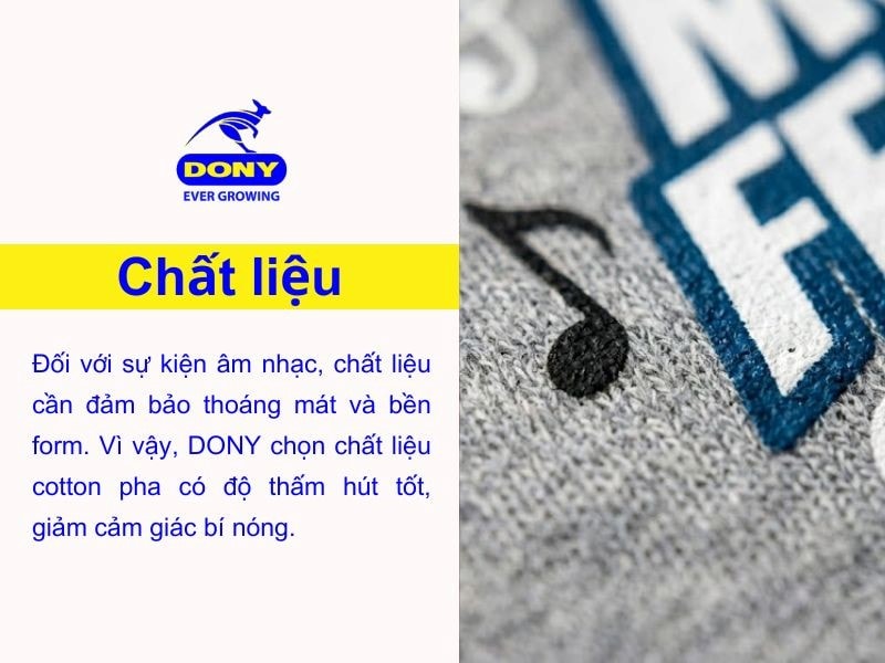 Áo sử dụng chất liệu cotton pha có độ thấm hút tốt, giảm cảm giác bí nóng