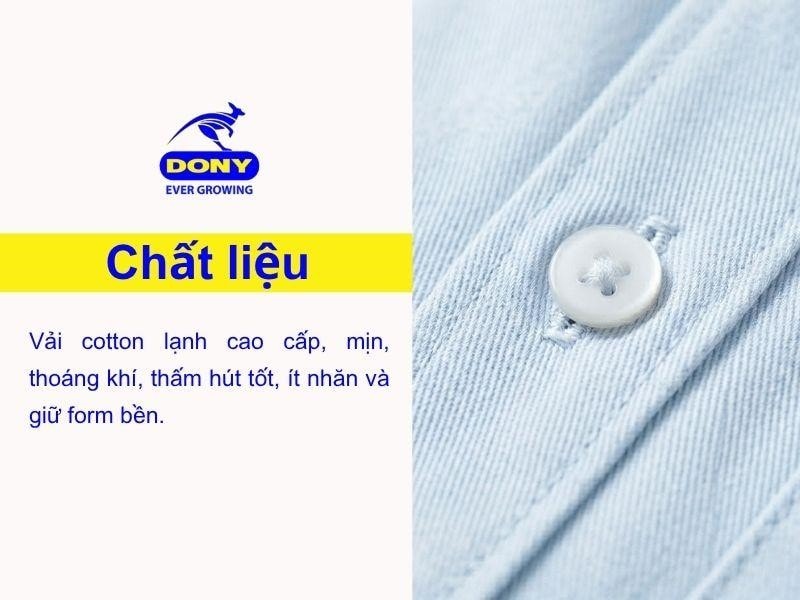Sản phẩm sử dụng vải cotton lạnh cao cấp, bề mặt mịn, thoáng khí và thấm hút mồ hôi tốt