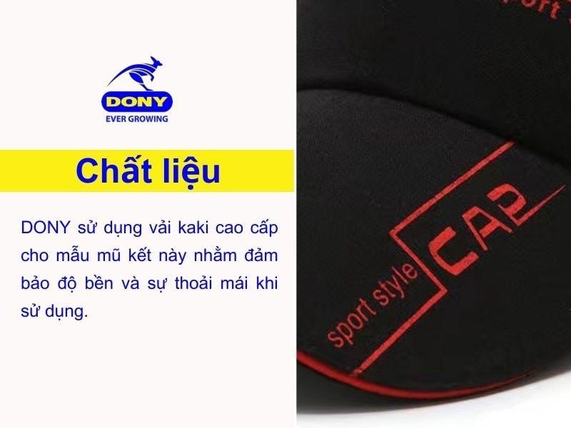 Mẫu nón kết 02 đượcmay từ vải kaki cao cấp