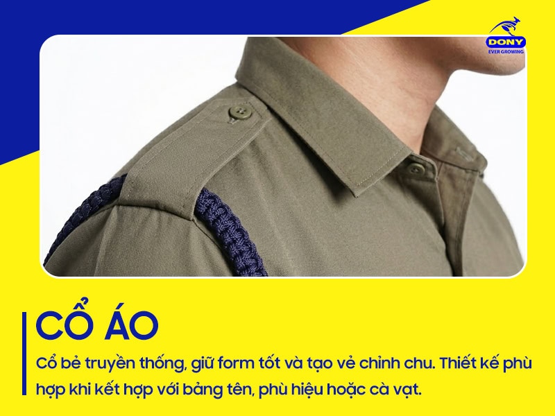 co ao dong phuc bao ve tay dai form dung