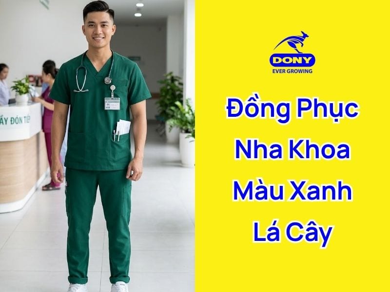dong phuc nha khoa mau xanh la