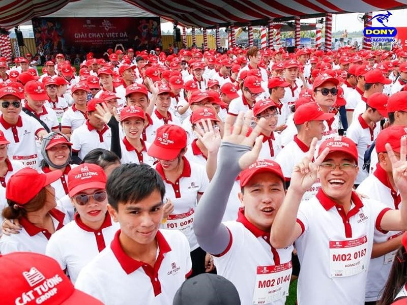 Mũ nón đồng phục giúp tăng nhận diện thương hiệu.