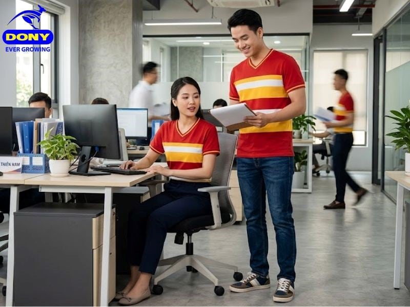 Gam đỏ tươi đóng vai trò là màu chủ đạo của toàn bộ sản phẩm.