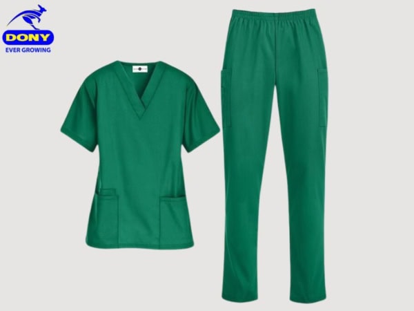 đồng phục nha khoa màu xanh lá