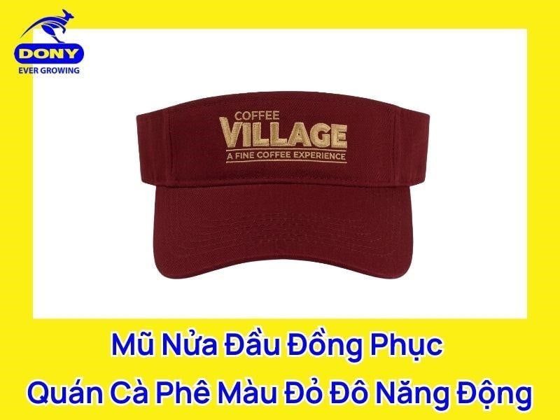 Mẫu mũ nửa đầu đồng phục quán cà phê
