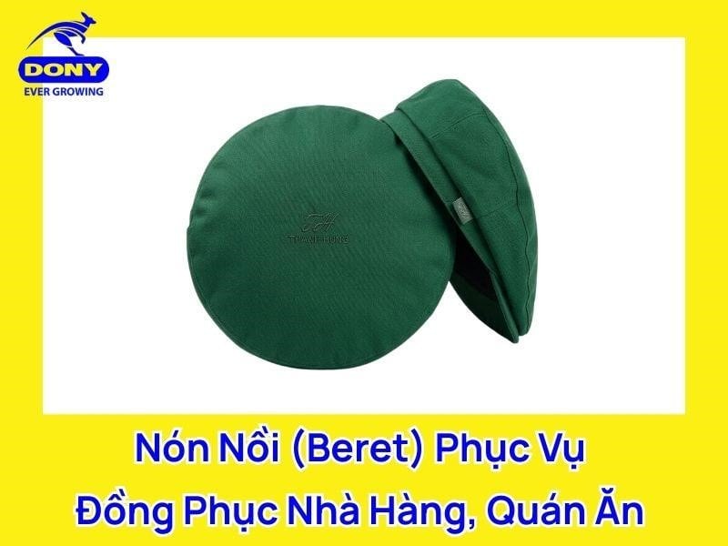 Mẫu mũ beret đồng phục cho nhà hàng