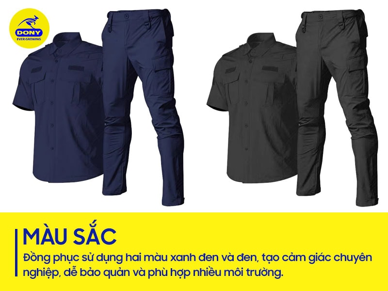 mau sac dong phuc bao ve tay ngan
