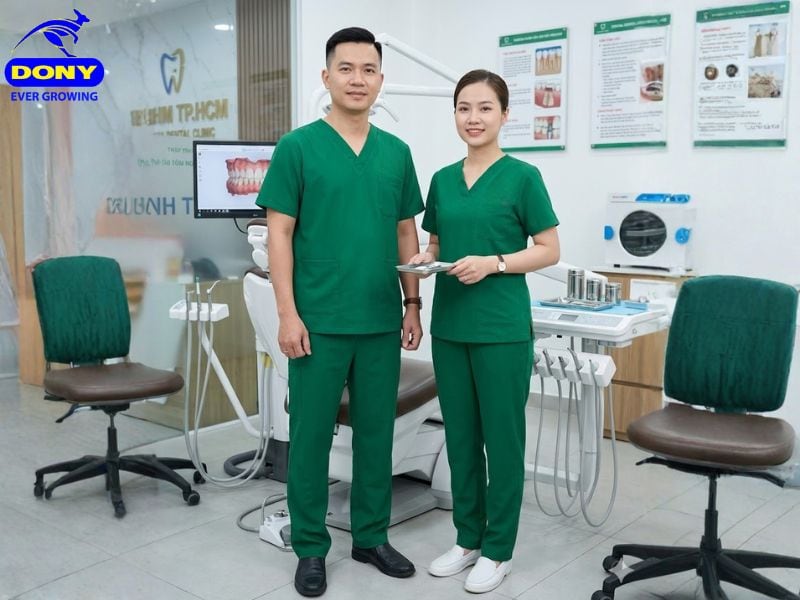 mau sac dong phuc nha khoa