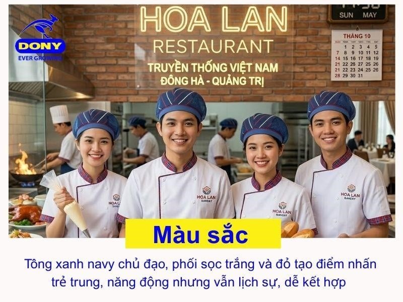 Mũ sử dụng tông màu xanh navy làm chủ đạo kết hợp với các đường sọc trắng và đỏ tạo điểm nhấn nổi bật