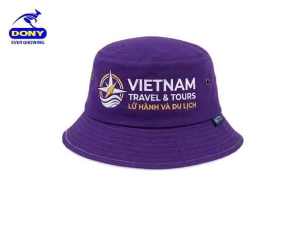 mũ bucket đồng phục công ty du lịch