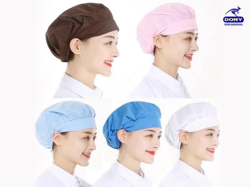 Mẫu mũ nón đồng phục ngành bếp, thực phẩm.