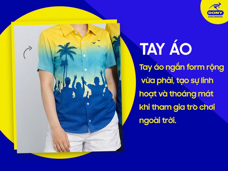 tay ao so mi team building tay ngan