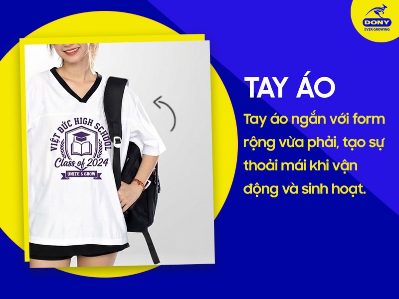 tay ao thun co tim freesize