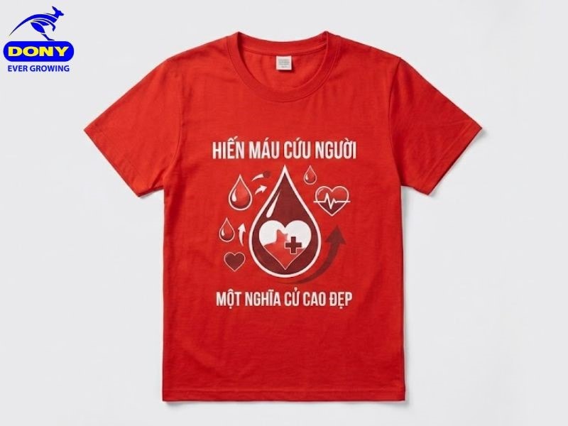 Thiết kế tập trung vào thông điệp nhân văn và yếu tố nhận diện chiến dịch hiến máu