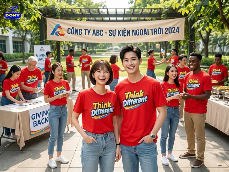 thiet ke ao thun su kien mau do