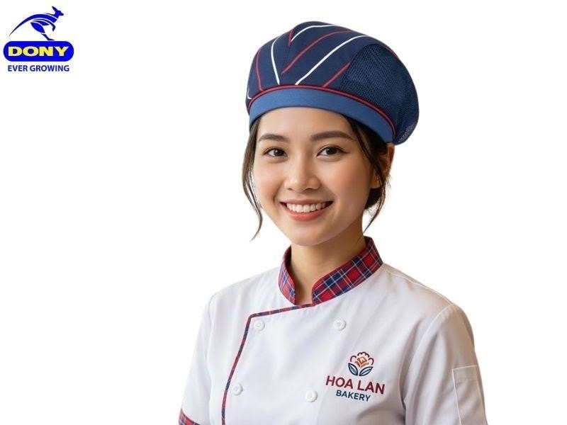 Mũ nồi được thiết kế theo kiểu dáng gọn gàng ôm đầu, tạo cảm giác chắc chắn khi sử dụng