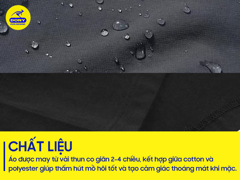 vai may ao thun bao ve tay dai