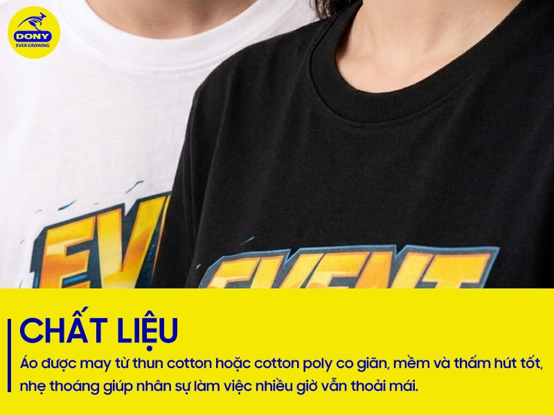 vai may ao thun su kien tay ngan