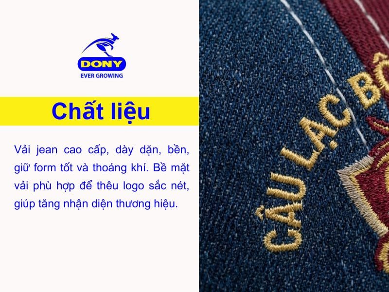 vai may mu luoi trang dong phuc clb xanh jean