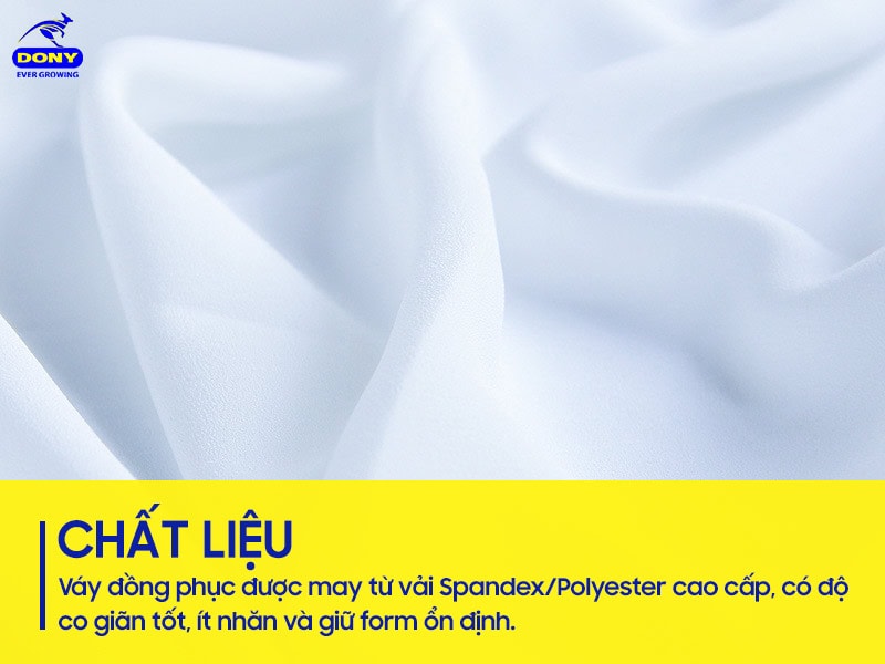 vai may vay dong phuc dieu duong