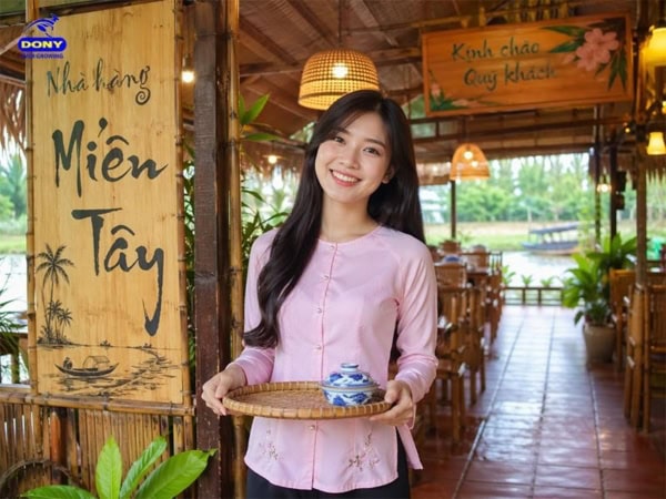 Mẫu áo bà ba đồng phục nhà hàng đẹp