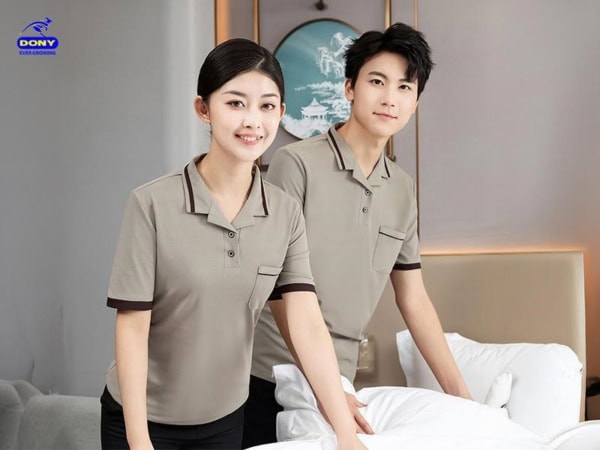 Mẫu áo thun polo đồng phục khách sạn