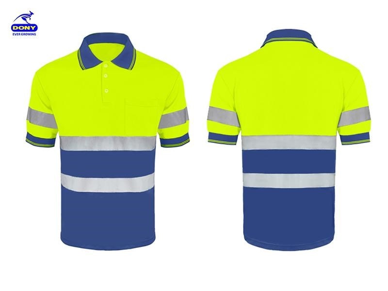 Mẫu áo thun đồng phục công nhân phản quang