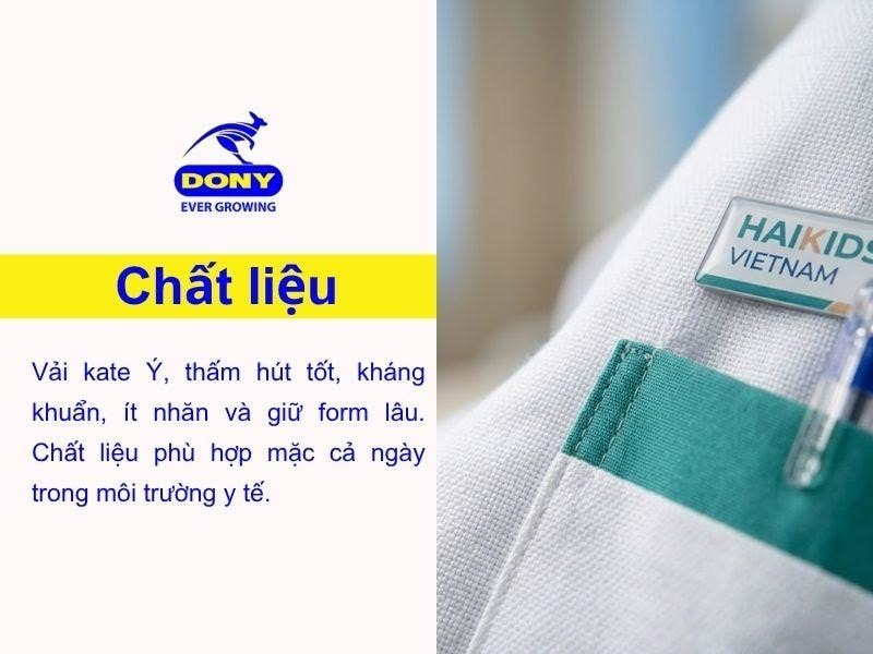 Áo sử dụng các dòng vải kate Ý chuyên dụng